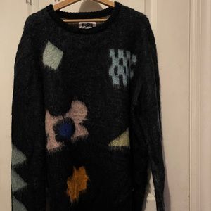Billionaire Boys Club Black Mohair Pullover Sweater XL